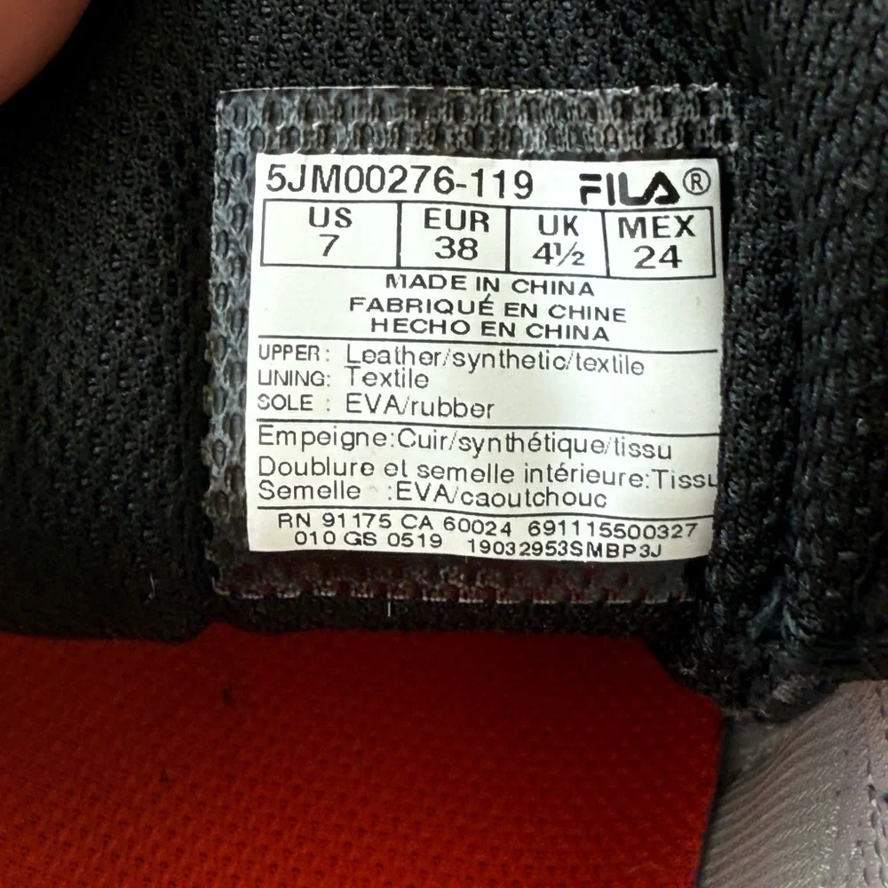 Fila Women's Trail Running Hiking Shoes 7 Oakmont Trail Coral & Black - Picture 6 of 6